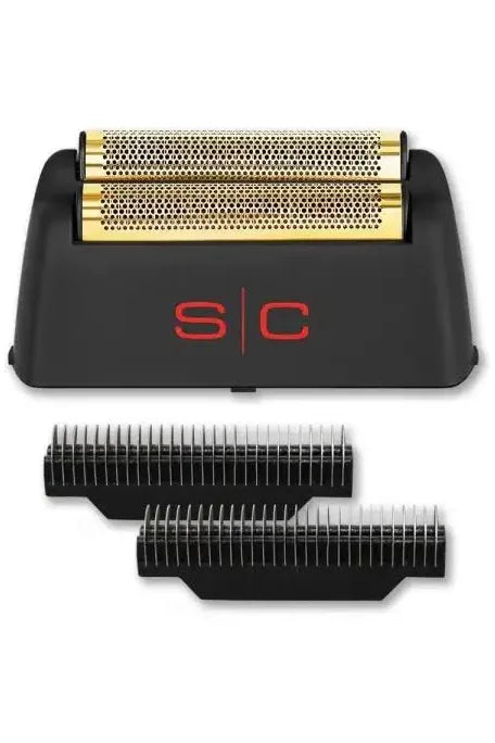 StyleCraft Gold Titanium Foil Head & Cutter Replacement Set for Rebel Shaver