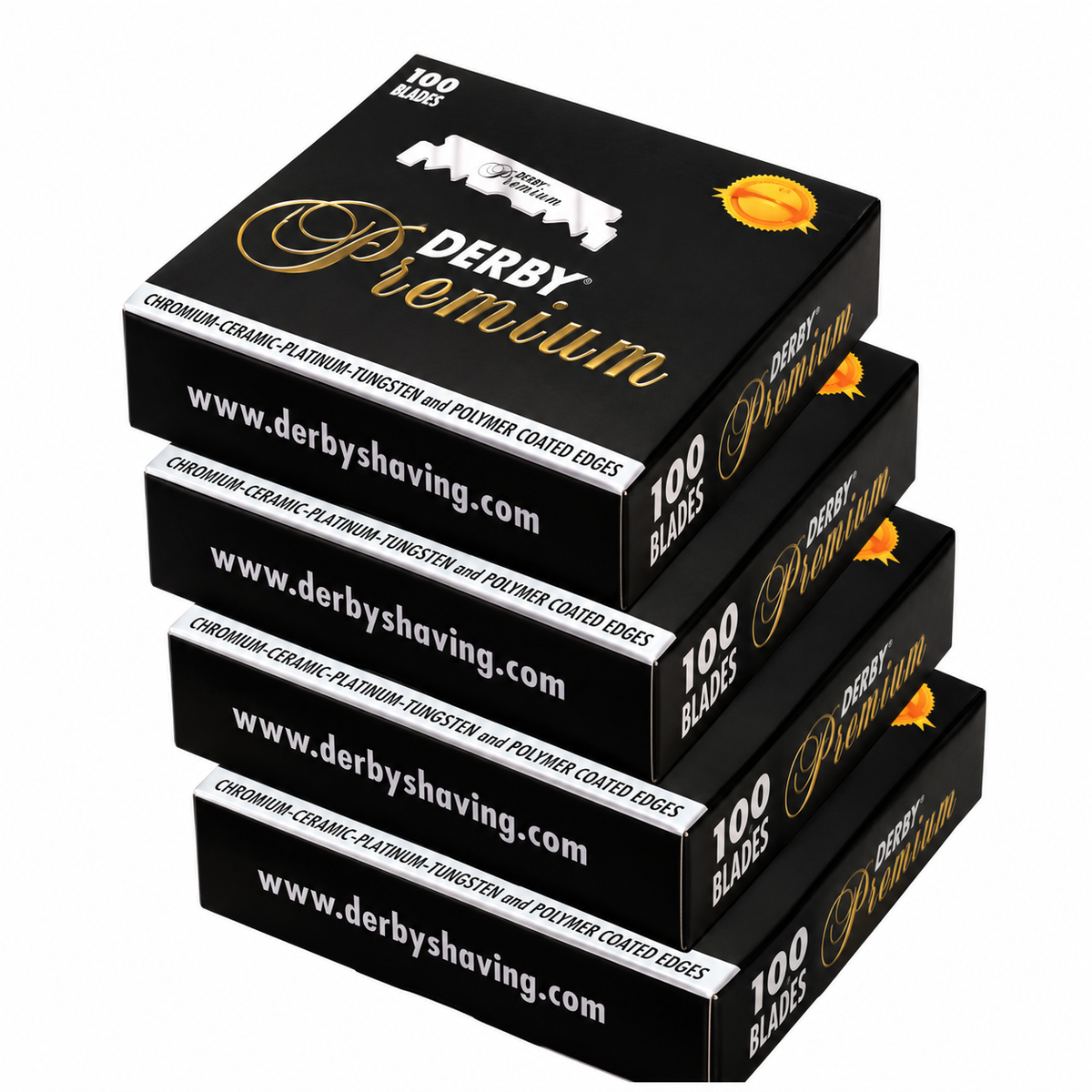 Derby Premium Single Edge Razor Blades - PACK OF 4