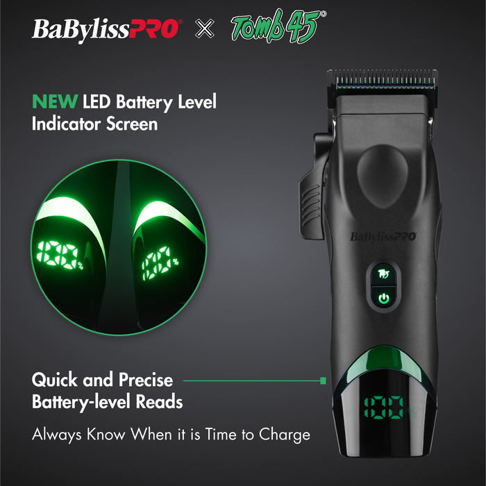 BaBylissPRO x Tomb45 Wireless Charging Clipper (FXT45C)