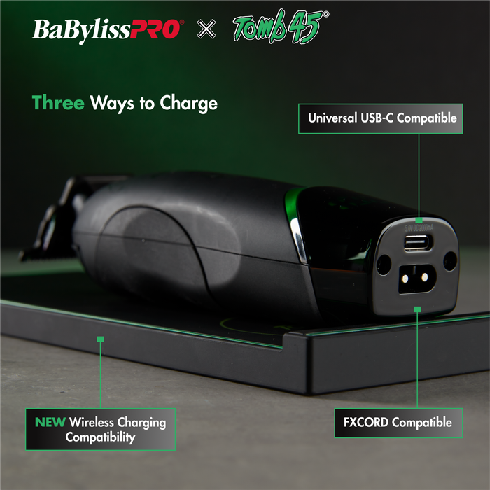BaBylissPRO x Tomb45 Trimmer with Wireless Charging