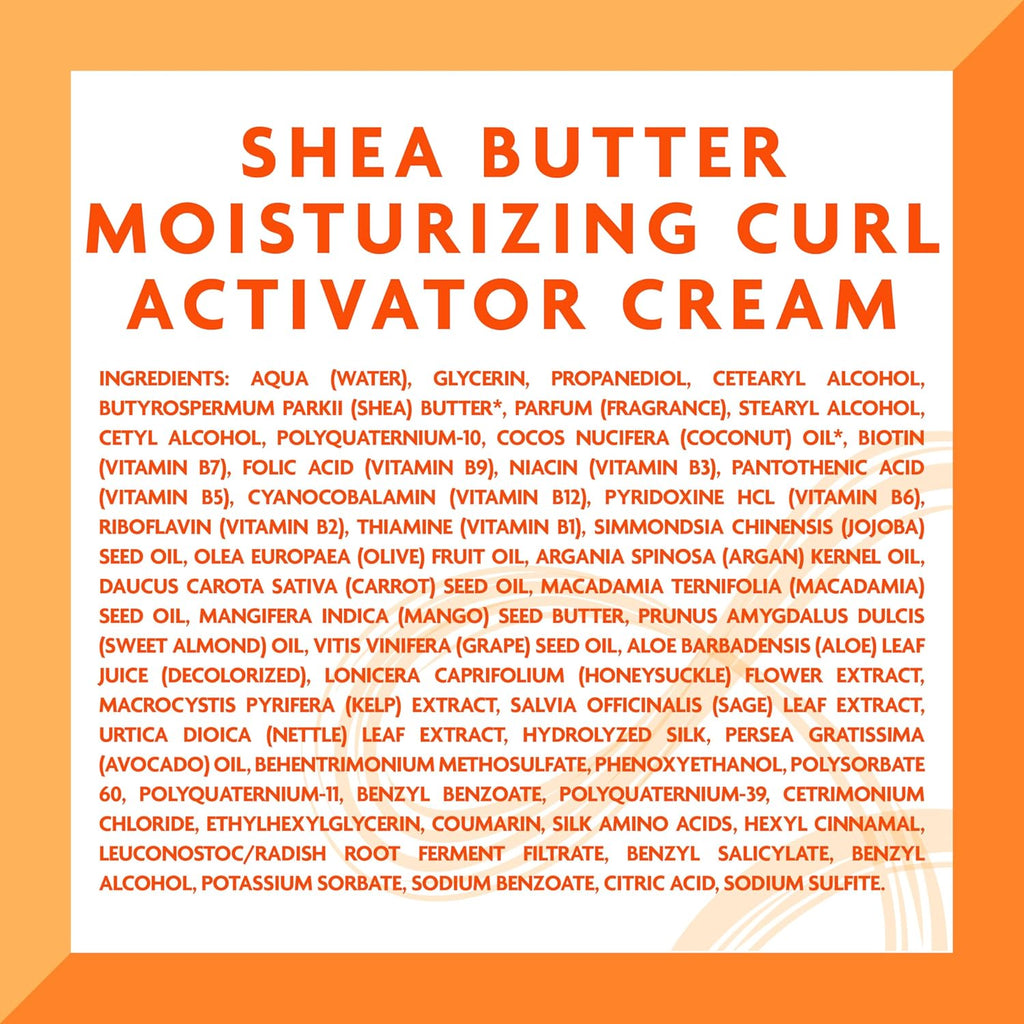 Cantu Shea Butter Moisturizing Curl Activator Cream for Natural Hair, 12 oz