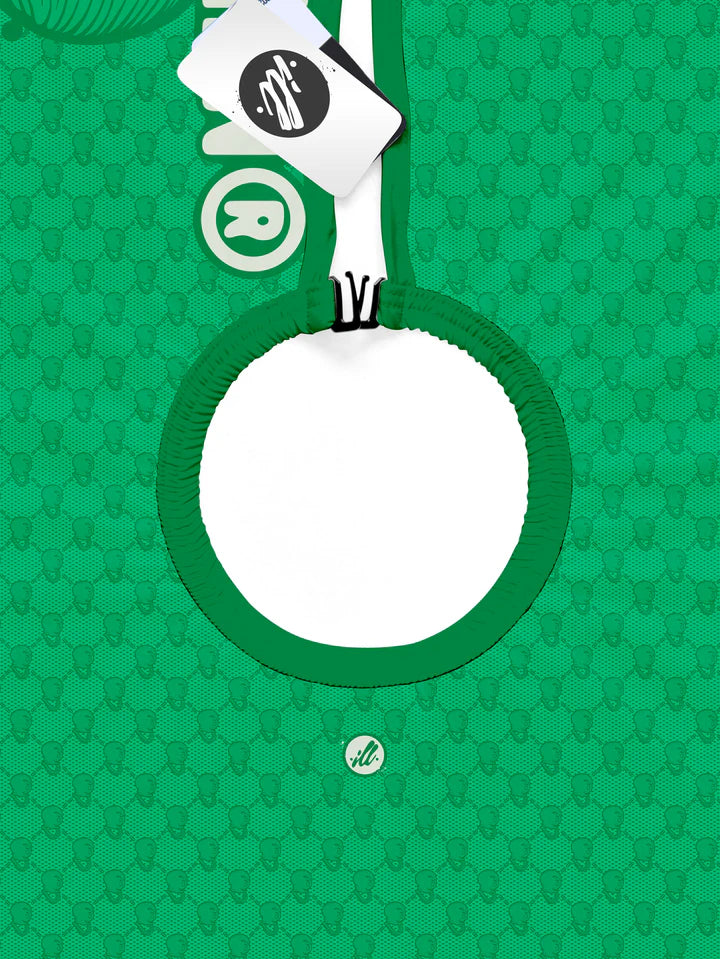 Illuzien Green Ski Mask Cape