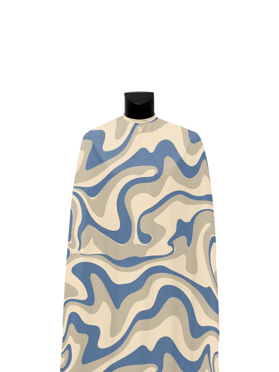 Illuzien Tidal Blue Wavy PRO Cape Elastic
