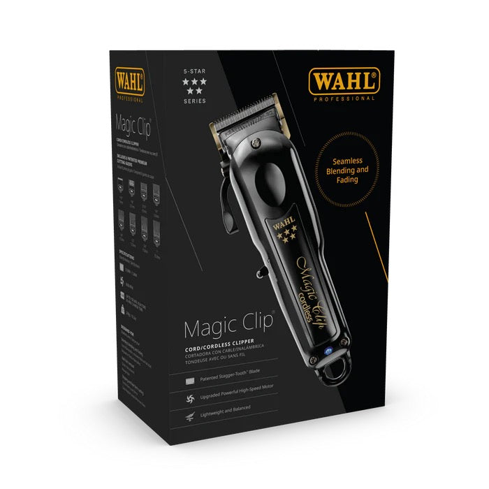 Wahl Professional 5 Star Magic Clip Cordless Clipper - Black