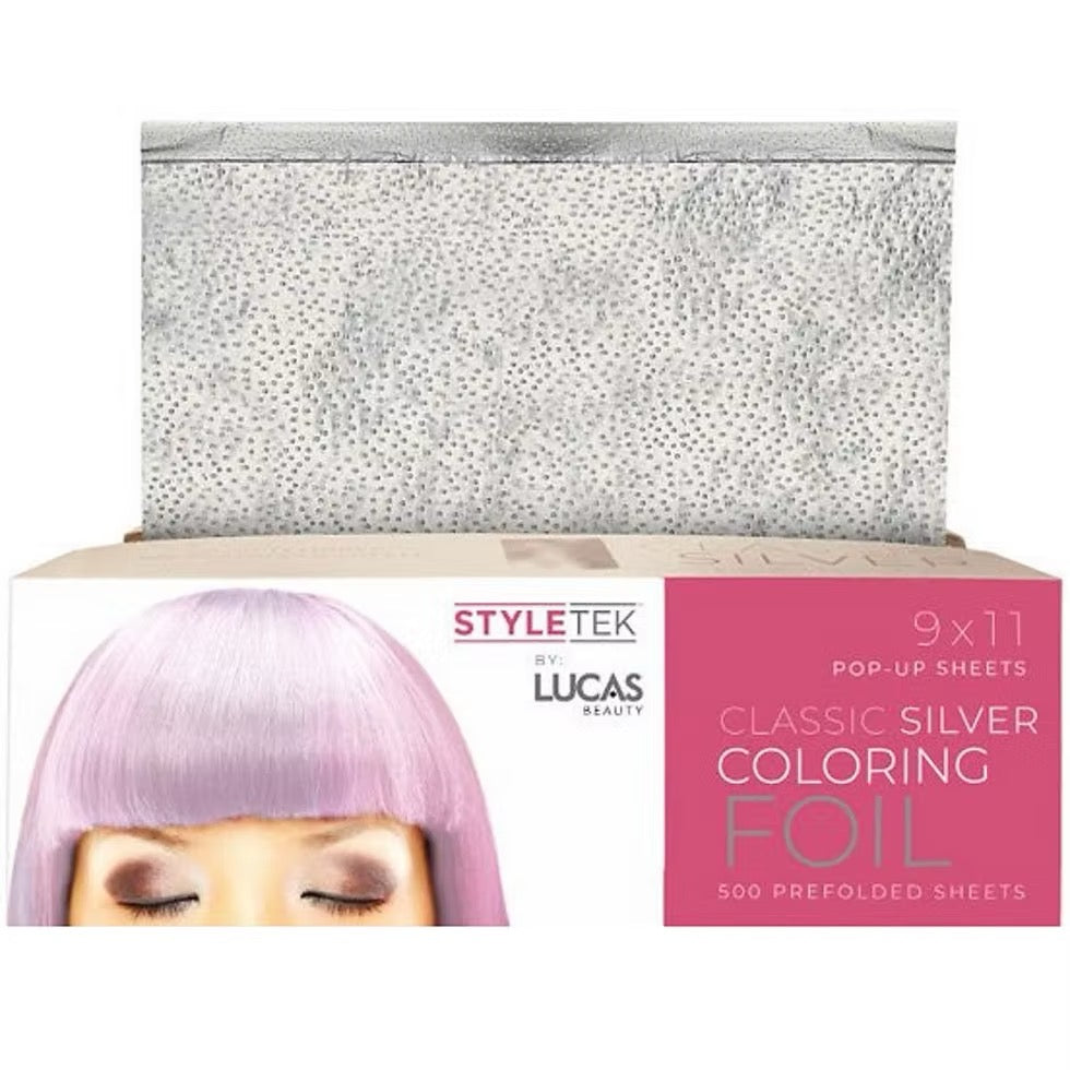 Style Tek Classic Silver Coloring Foil 9 X 11 Pop Up 500  Sheets