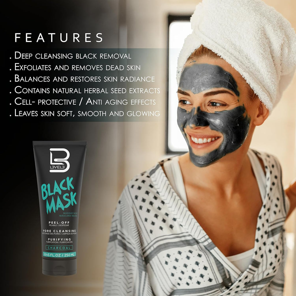 LEVEL3 Black Facial Mask