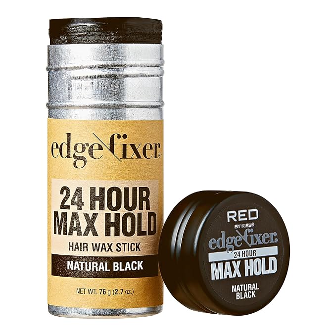 Red by Kiss Hair Wax Stick 24HR Max Hold Edge Fixer Edge Control Pomade Non-Sticky