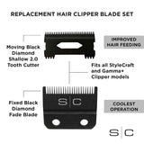 Stylecraft Replacement Black Diamond Fixed Clipper Blade