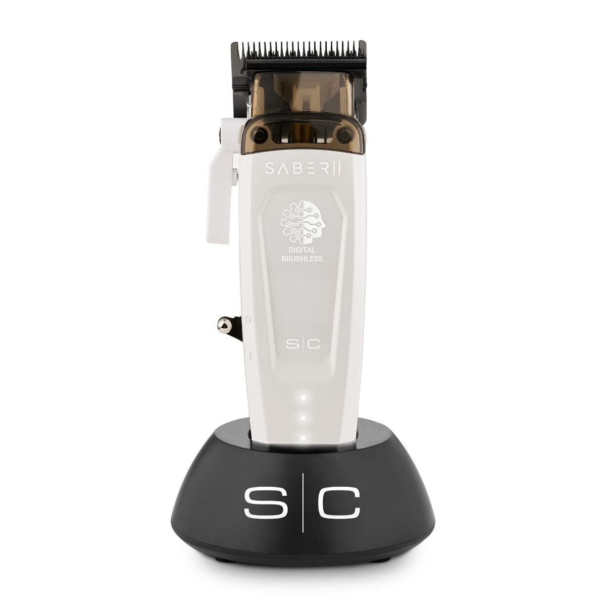 StyleCraft Limited Edition Saber II Cordless Digital Brushless Motor Clipper - White (SC619) [PRE-ORDER]