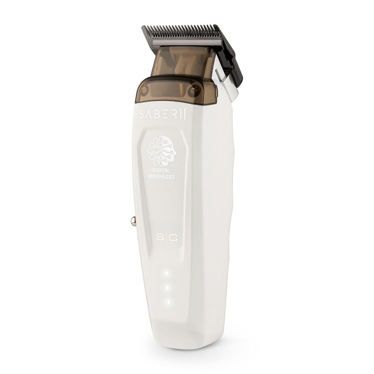 StyleCraft Limited Edition Saber II Cordless Digital Brushless Motor Clipper - White (SC619) [PRE-ORDER]