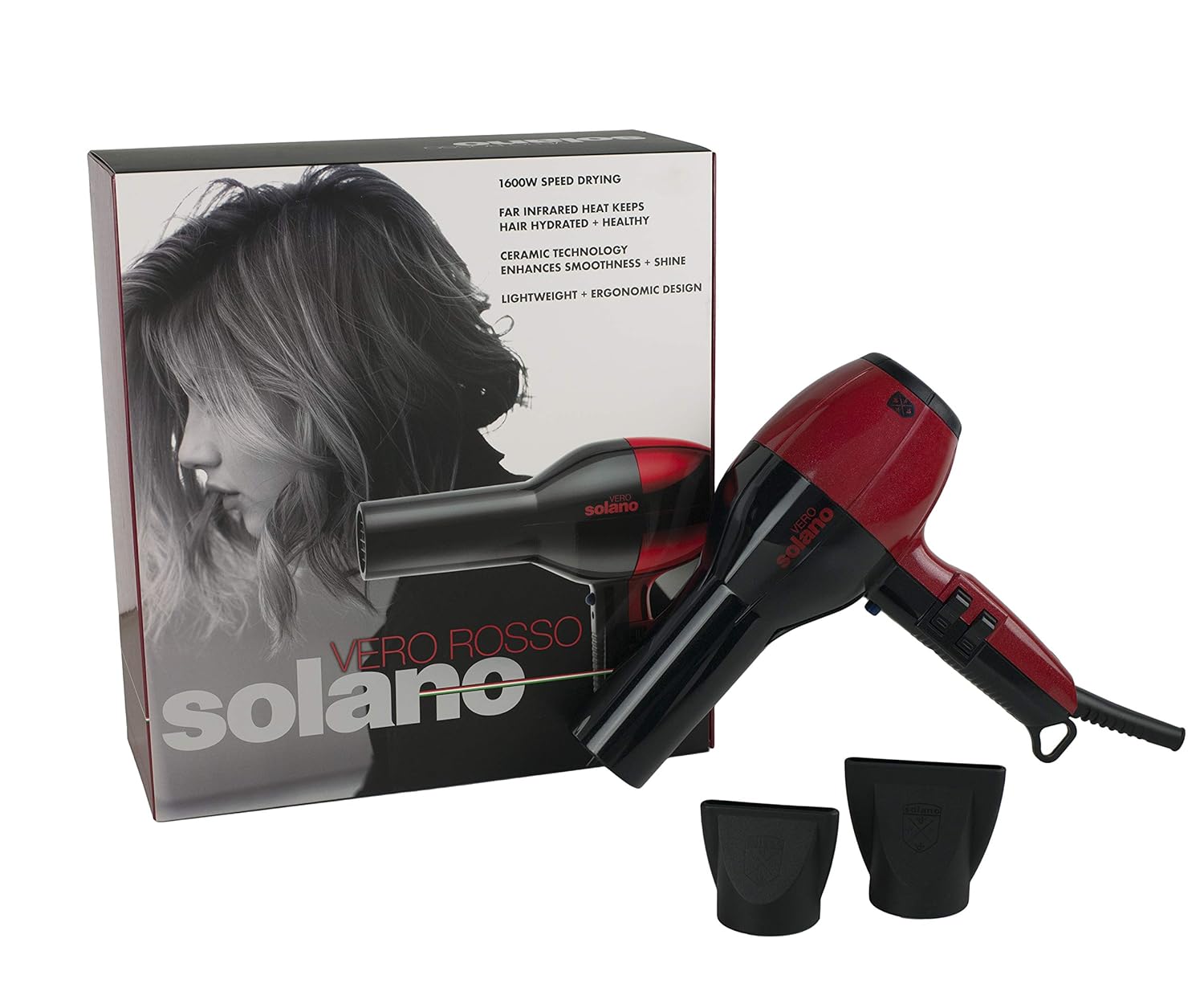 Vero Rosso Dryer 1600W Speed Drying MET Certified