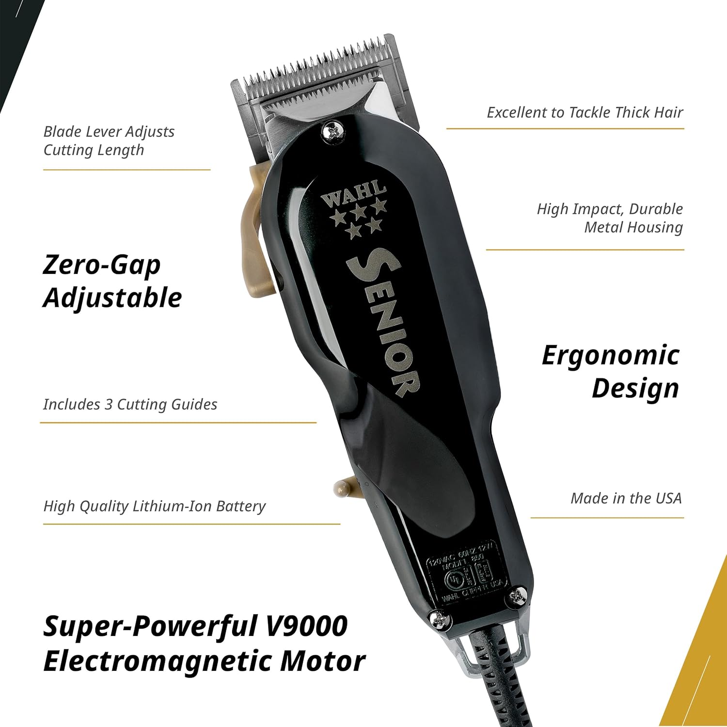 Wahl 5 Star Senior Corded Clipper | Professional Barber Clippers