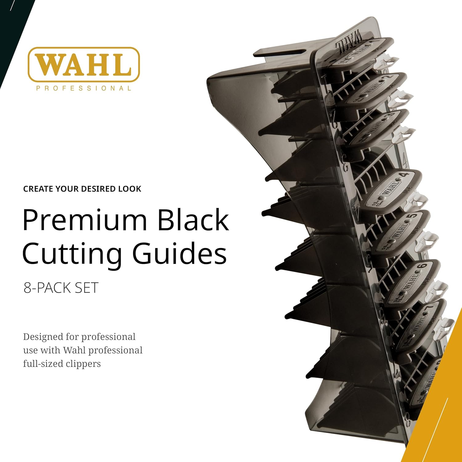 Wahl Premium Cutting Guides Guards 8 Pack