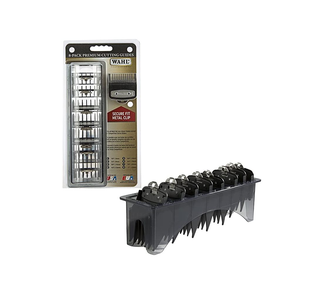 Wahl Premium Cutting Guides Guards 8 Pack