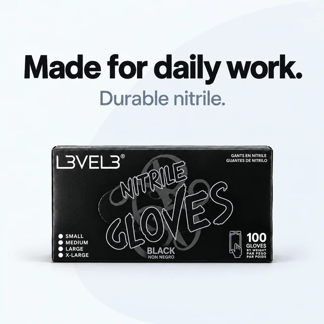 L3VEL3 Professional Nitrile Gloves 100pk -