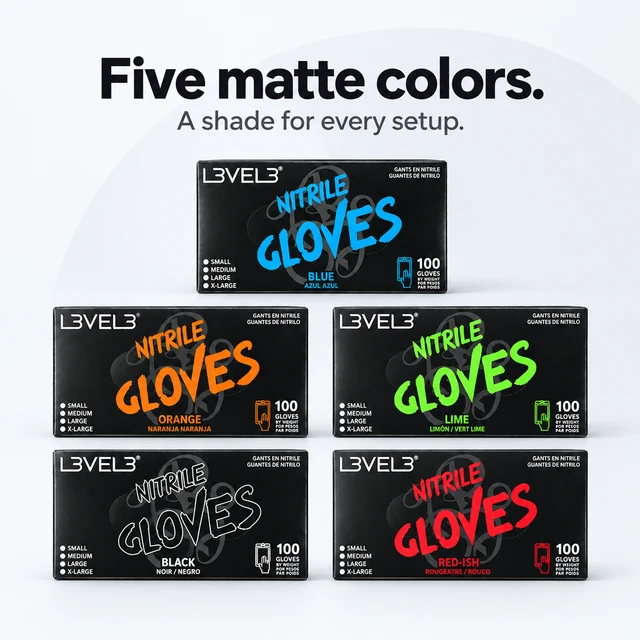 L3VEL3 Professional Nitrile Gloves 100pk -
