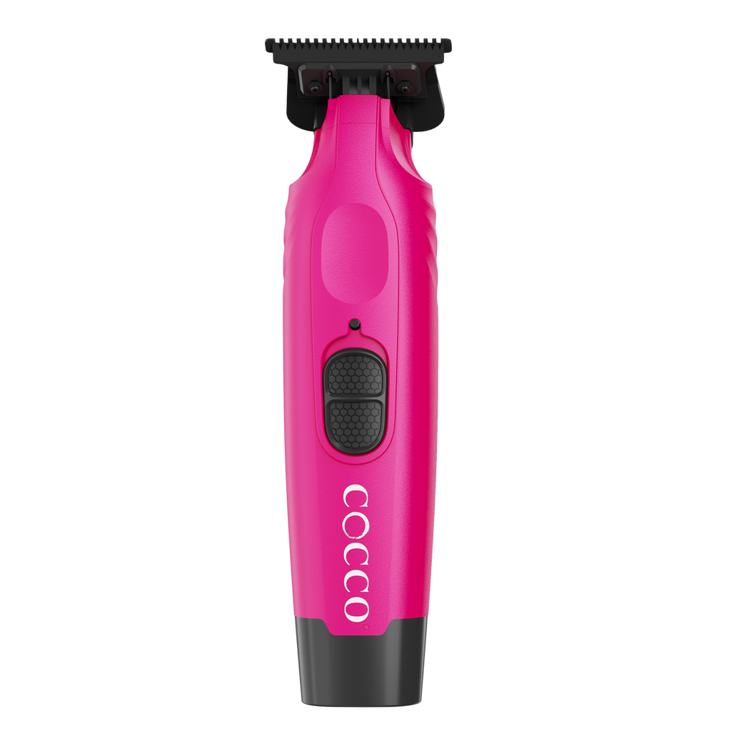 Cocco Hyper Veloce Pro Pink Cordless Trimmer W/ Digital Gap Ambassador Graphene Blade + Charging Stand