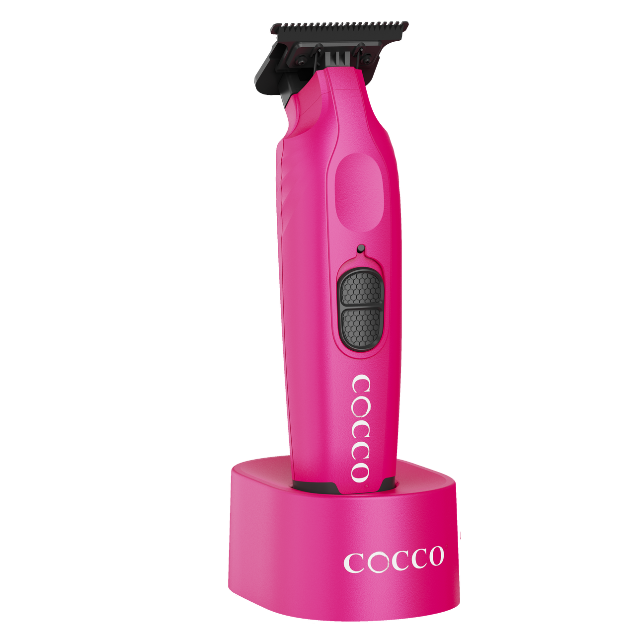 Cocco Hyper Veloce Pro Pink Cordless Trimmer W/ Digital Gap Ambassador Graphene Blade + Charging Stand