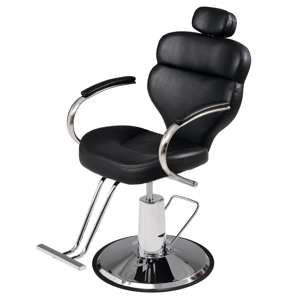 Premium Reclining barber Chair Salon Chair for Hair Stylist with Heavy Duty Hydraulic Pump, 360° Rotation, Tattoo Chair  Shampoo Beauty Salon Equipment,  Max Load Weight 330 Lbs